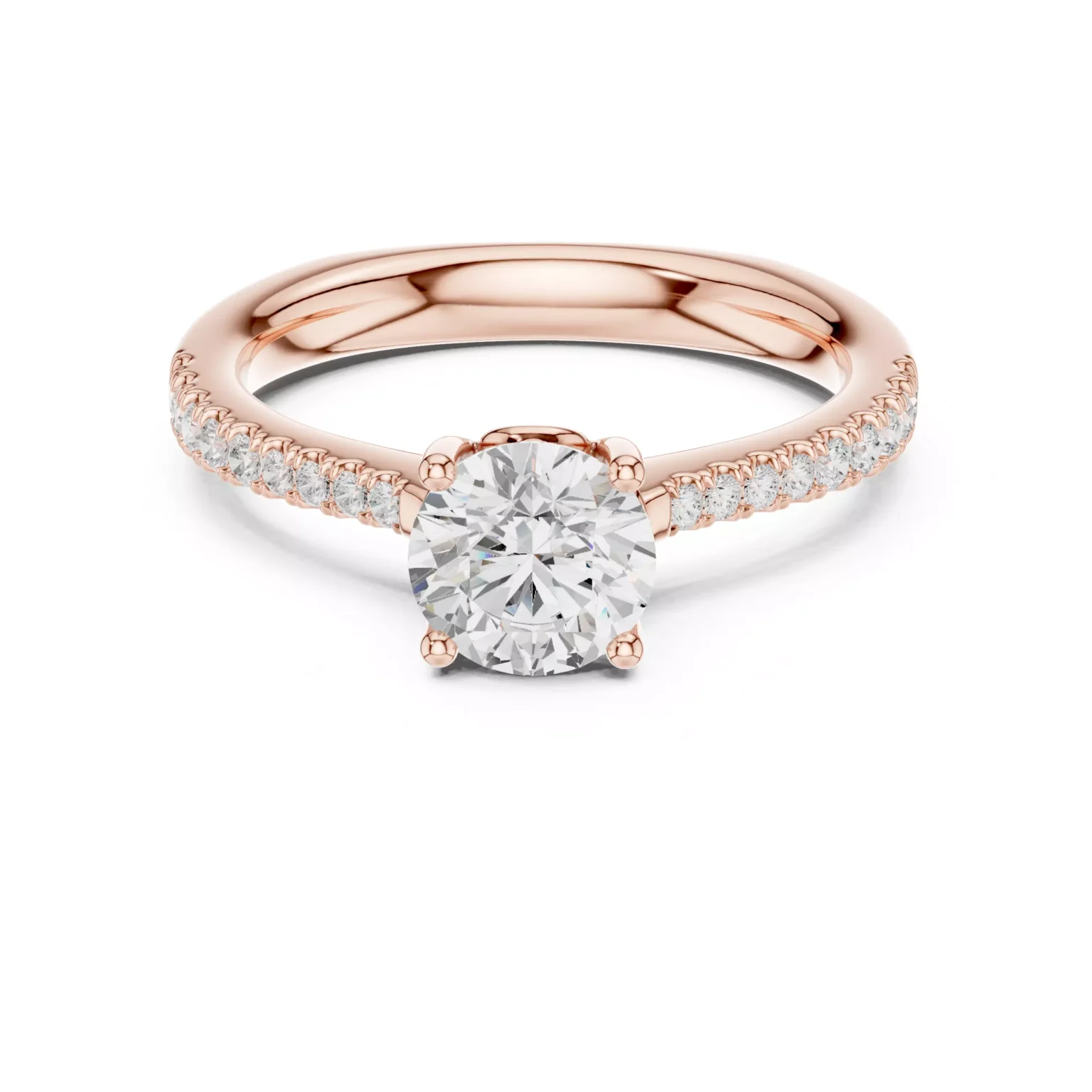 Anillo de Compromiso con Diamante de 1ct