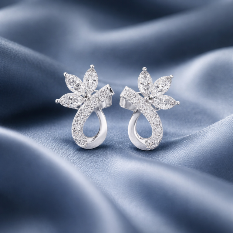 Pendientes de diamantes