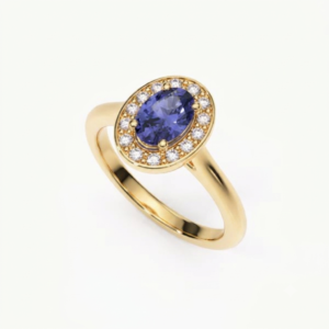 halo tanzanita oro amarillo