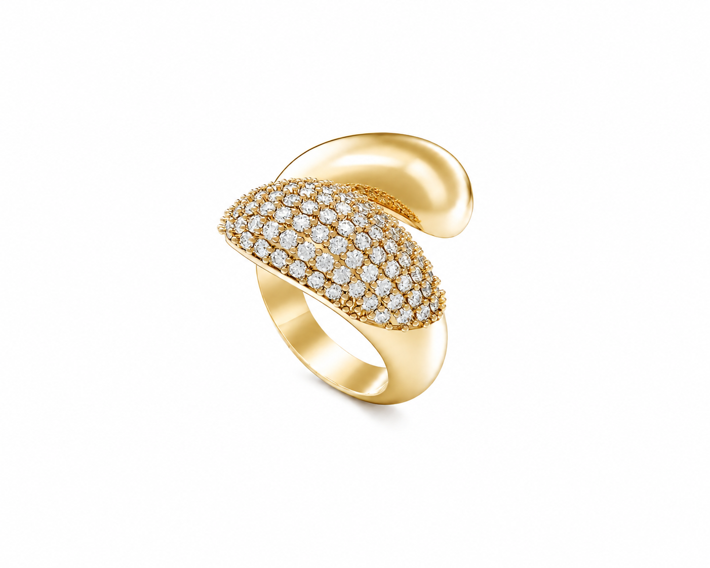7282 anillo pavé amarillo